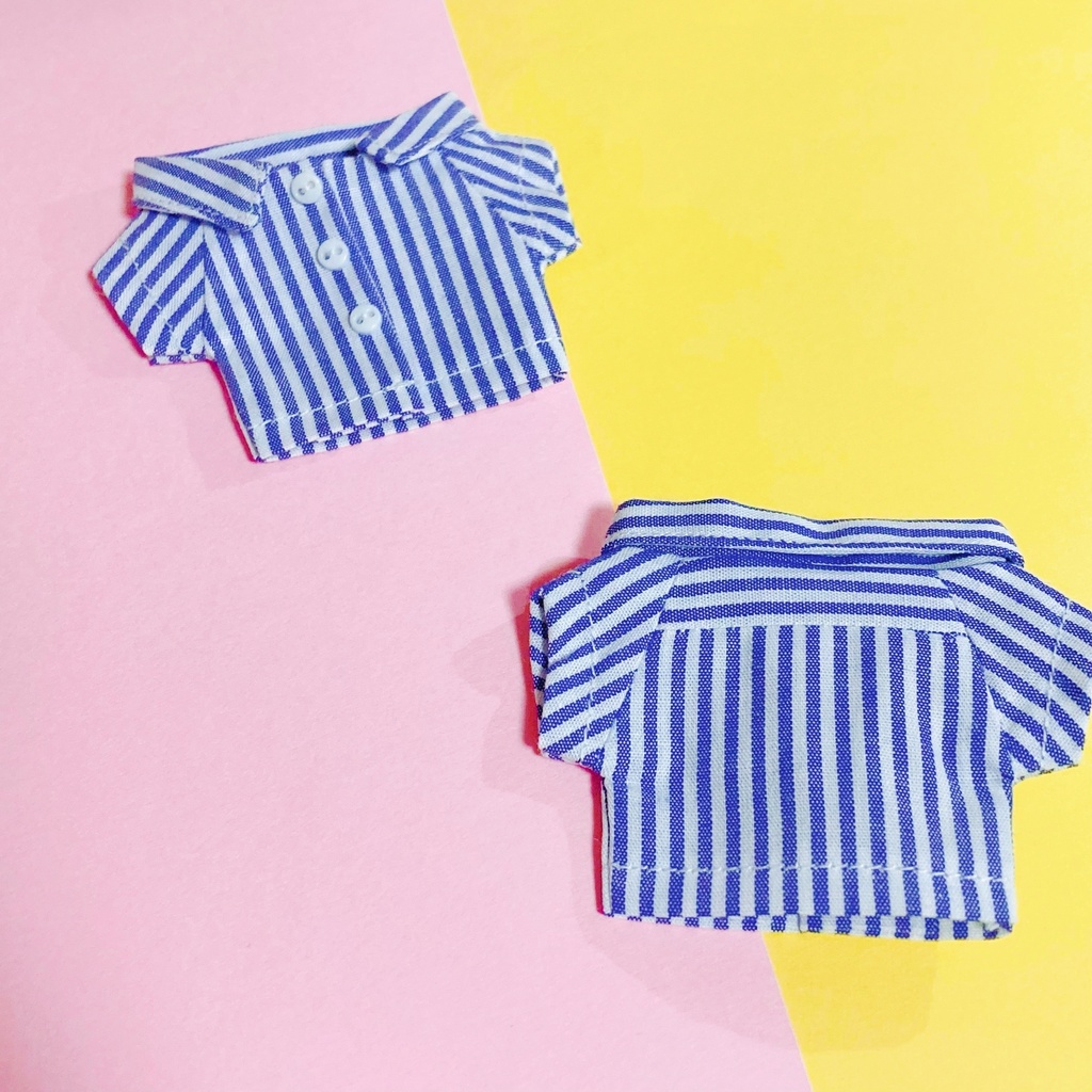 【2/26 21:22〜】12cmぬい 背面切り替えストライプロングシャツ