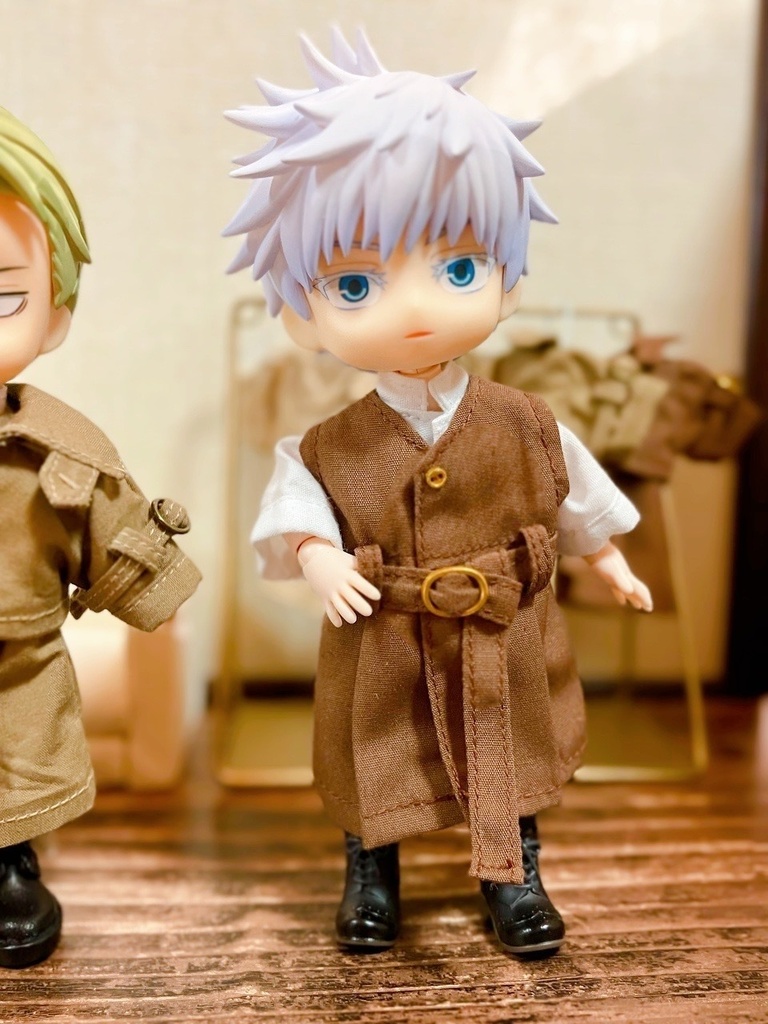 【8/6 21:00〜カフェラテのみ】 オビツ11用 マルチウェイコート 身長調整キット対応