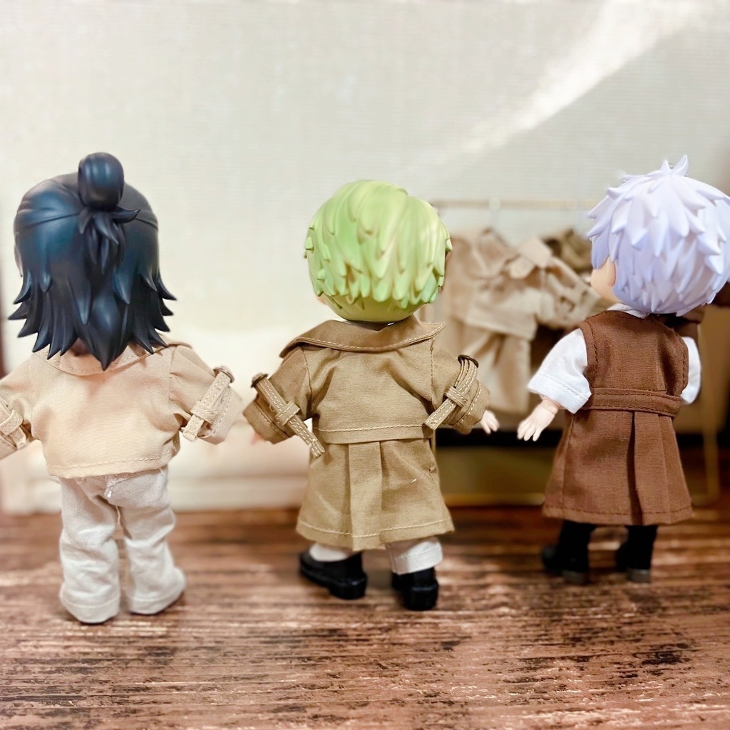 【8/6 21:00〜カフェラテのみ】 オビツ11用 マルチウェイコート 身長調整キット対応