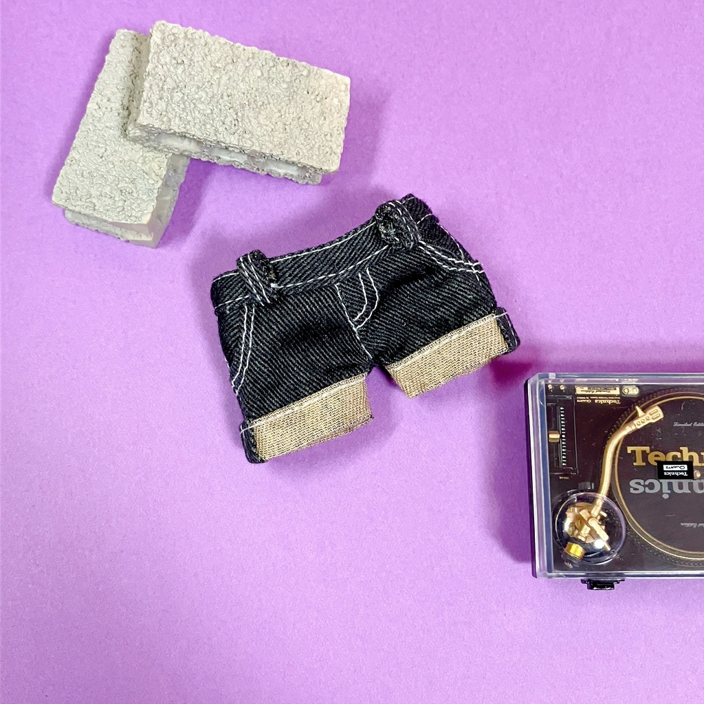 【6/5 22:45〜】12cmぬい用 ダブルステッチバギージーンズ