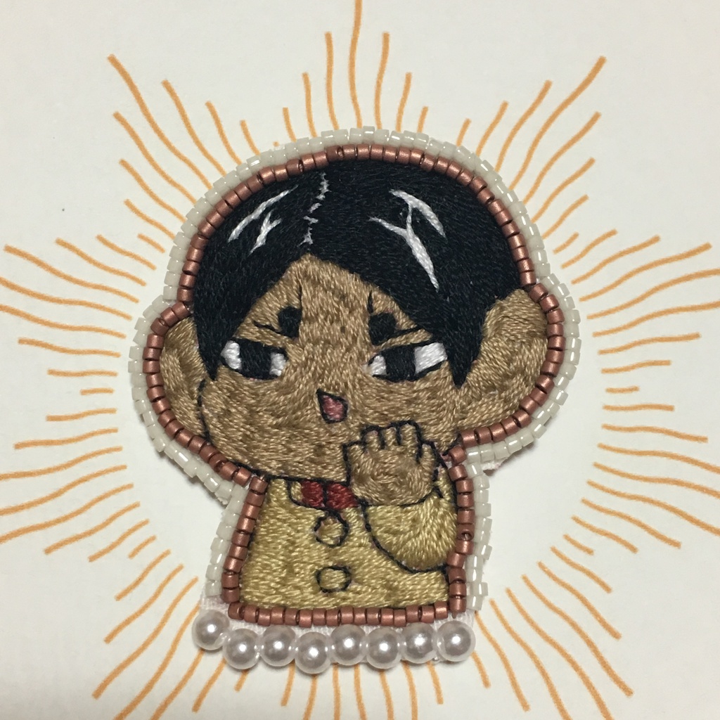 ひそひそ話をする鯉登少尉のブローチ 光芒 Koubou Booth