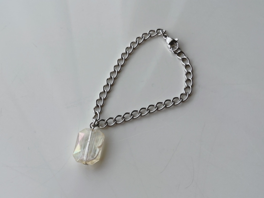 ドロップブレスレット(ホワイト)