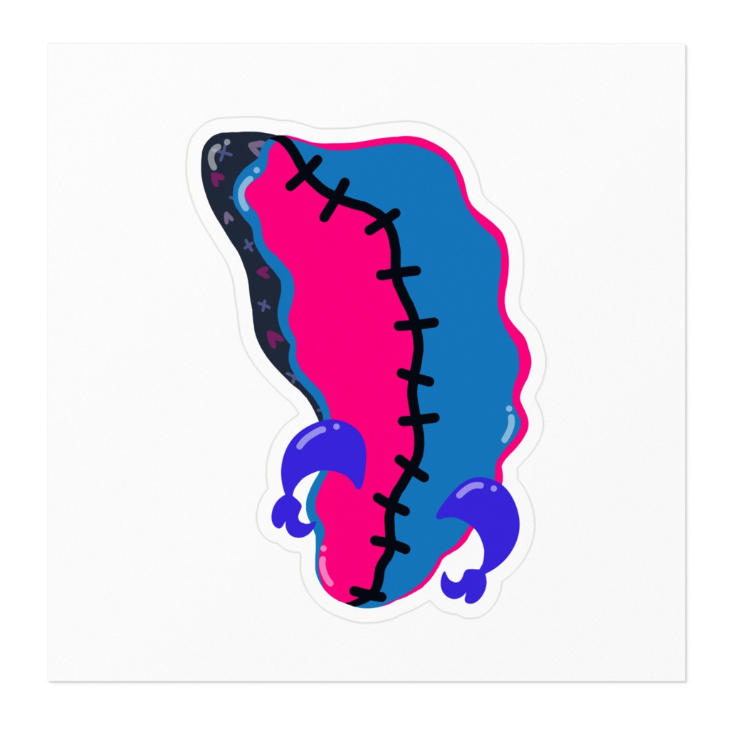 ハロモシロチャむウシステッカー