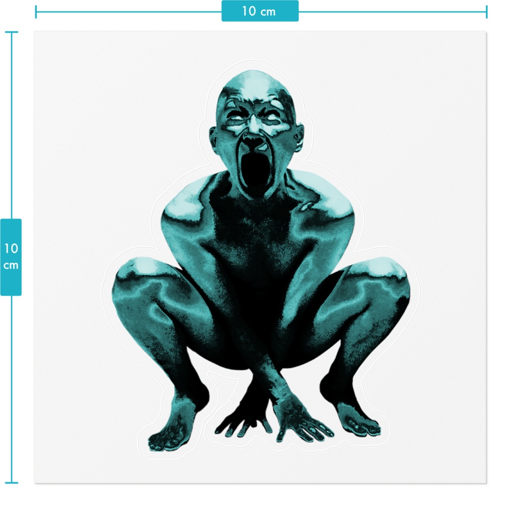ブロンズガーゴイル(fullbody)のステッカー