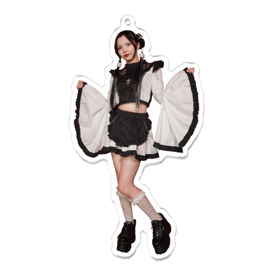 【月皚もや】新衣装アクリルキーホルダー