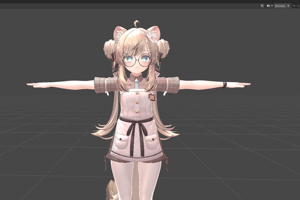 ネコミミ丸眼鏡