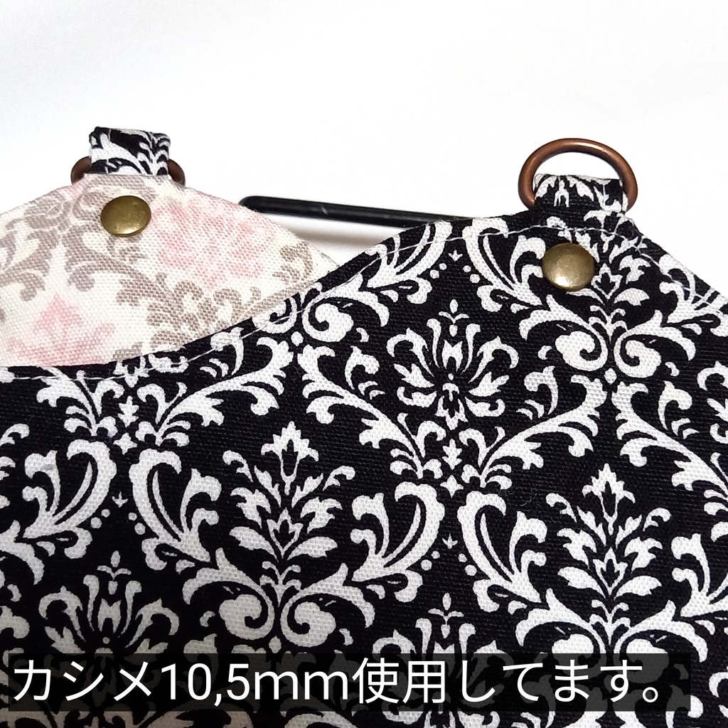 大人可愛い♪ちょこっとがま口ポーチ〜サコッシュ風〜