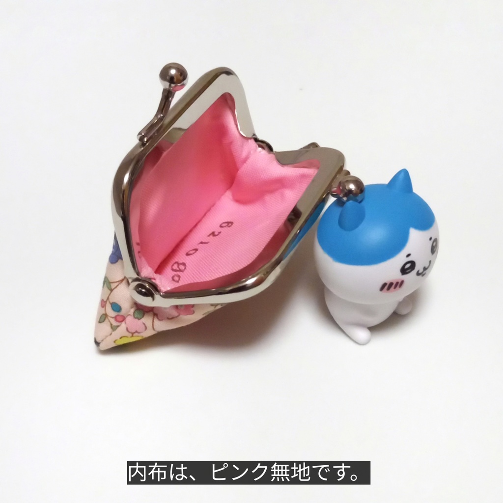 小さくて可愛い♪ ミニがまポーチ ユルかわネコ×花×フルーツ ミニがま口ポーチ