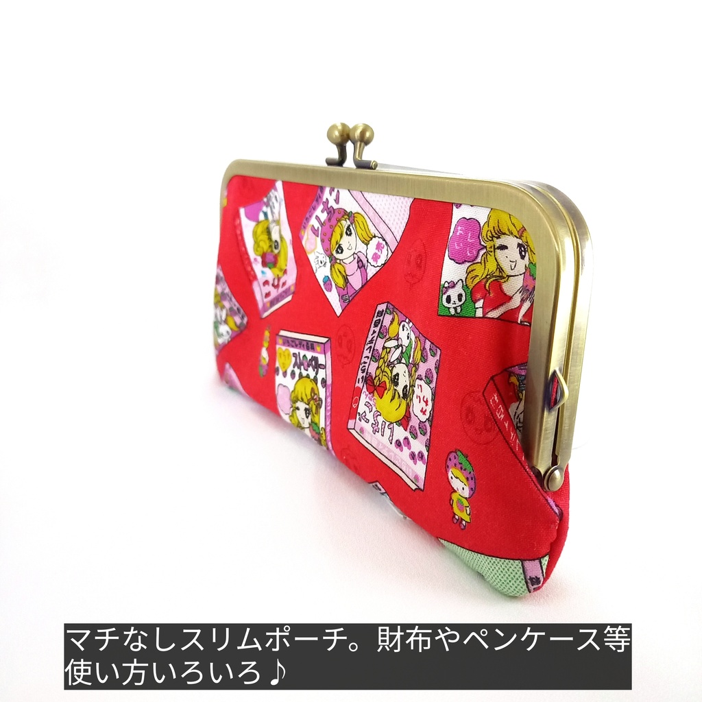 お財布にもなる がま口ポーチ ☆いちごレディ百科
