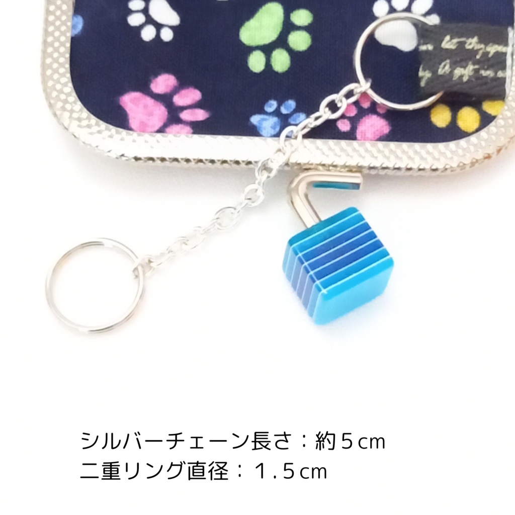 小さい鍵専用♪ ねこだらけ♪ ミニがまぐちキーケース②