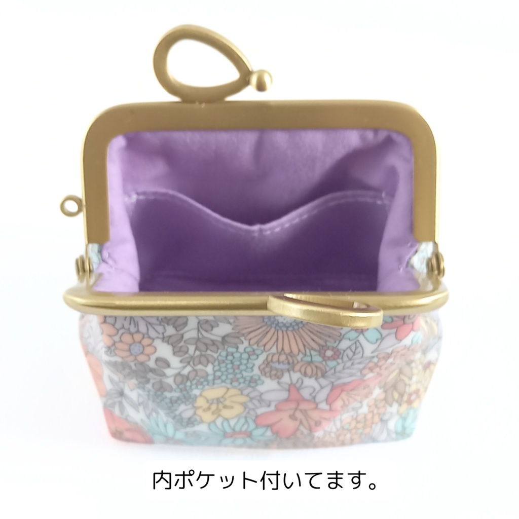りぼん口金 がま口ポーチ LIBERTY~ Margaret Annie ~