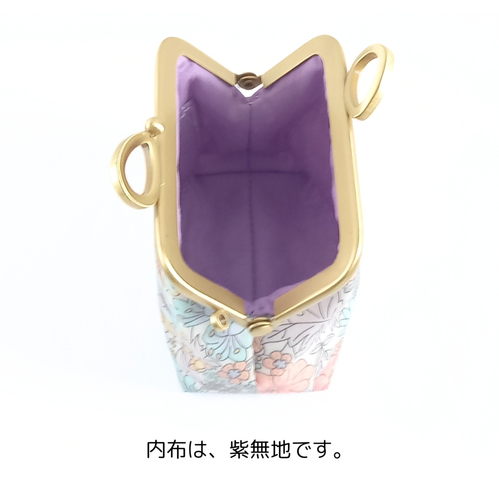 りぼん口金 がま口ポーチ LIBERTY~ Margaret Annie ~
