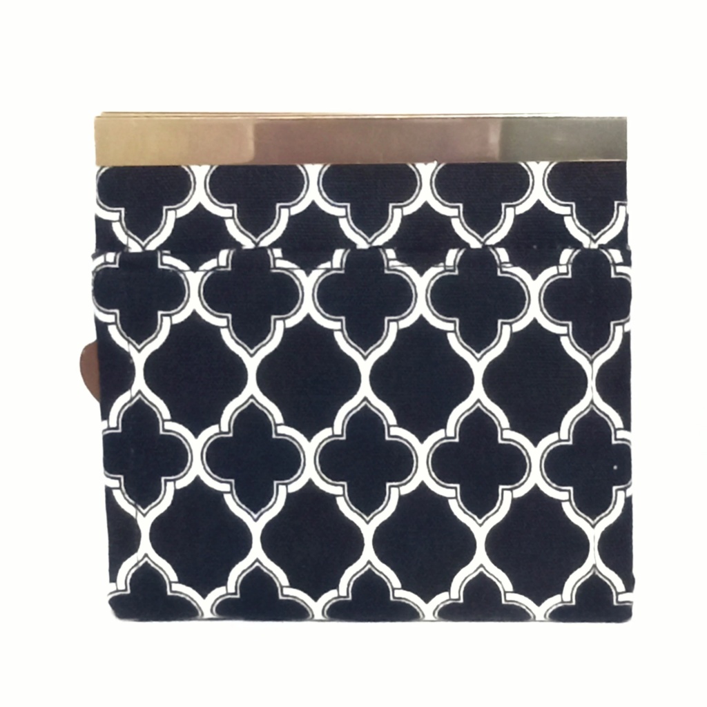 大人可愛い☆ダマスク モロッカン柄の 文鎮がま口財布