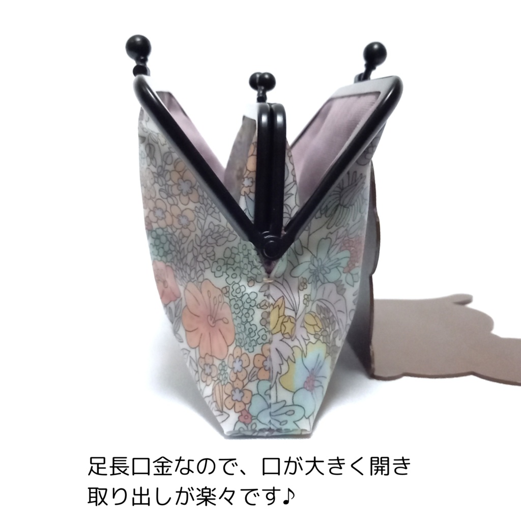 竹の根ひねり♪親子がま口財布 LIBERTY ~ Margaret Annie ~