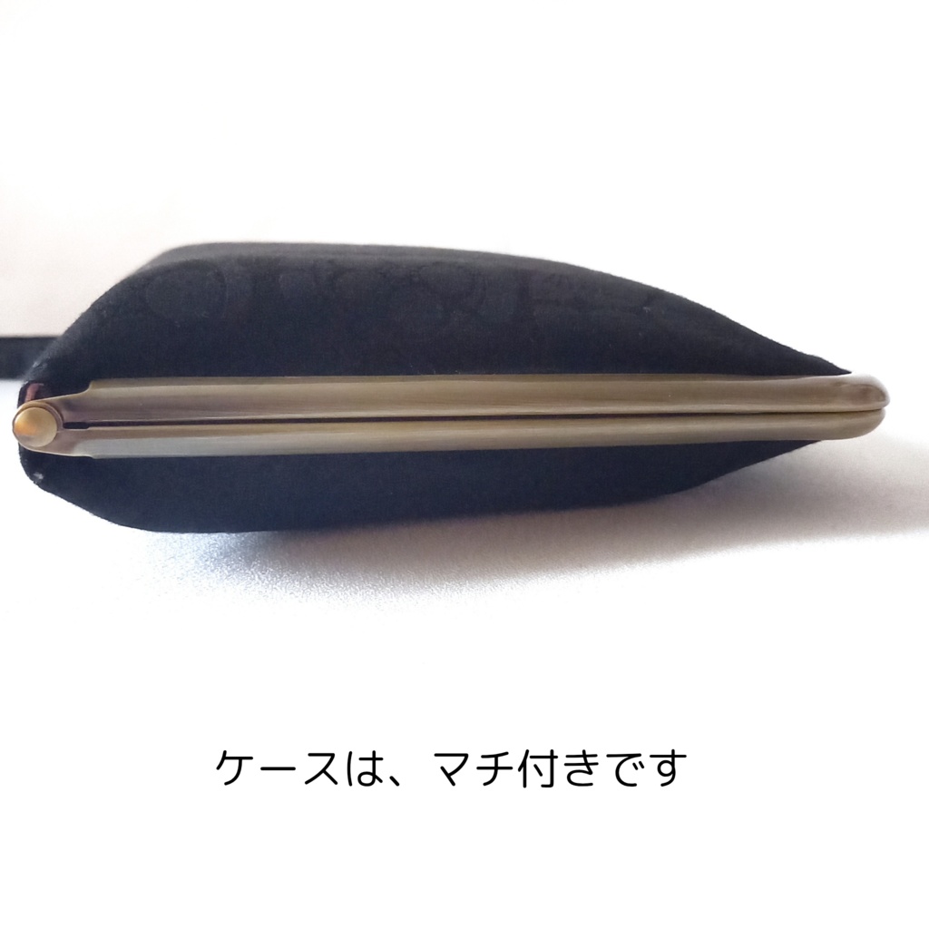 【受注作製】ソフトパック用 ティッシュケース 窓付きがま口マルチケース