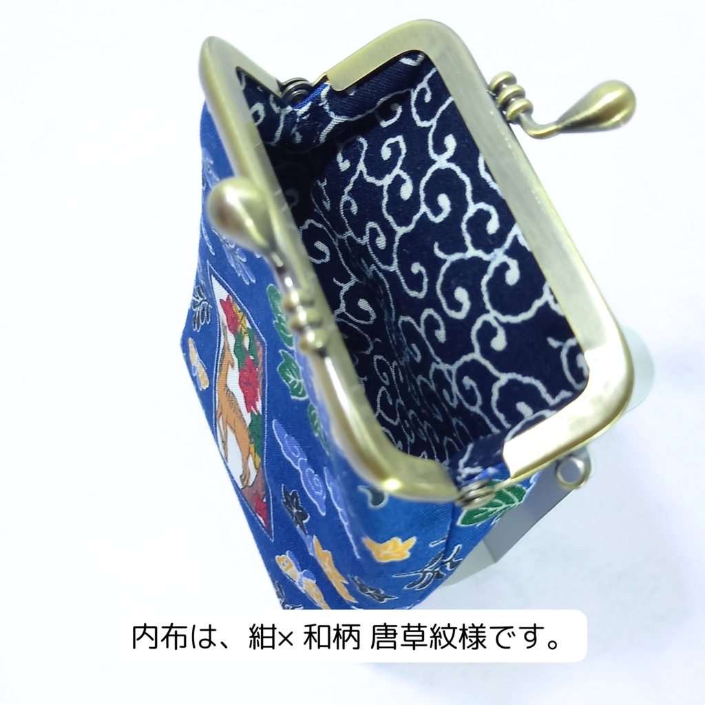 渋COOLな花札【猪鹿蝶】のがま口シガレットケース(ショート)