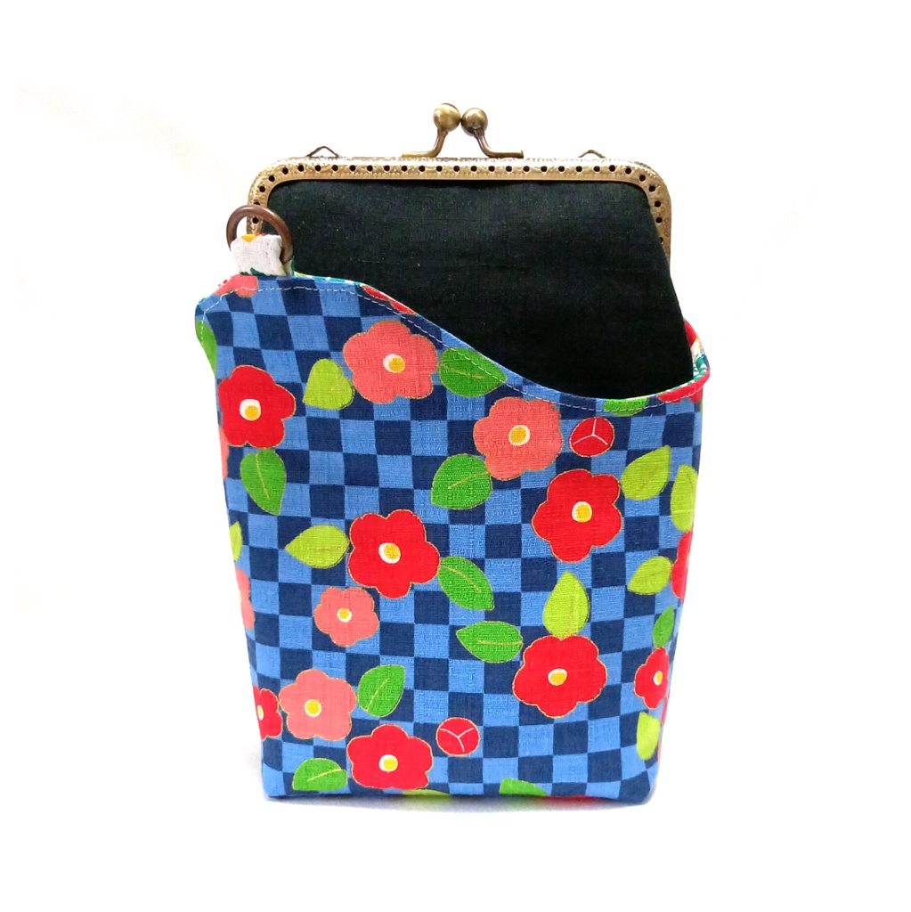 明治大正レトロ♪ちょこっとがま口ポーチ〜サコッシュ風〜