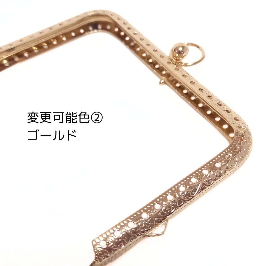 がまミラー☆和モダン 唐草紋様と猫 のがま口手鏡(コンパクトミラー)