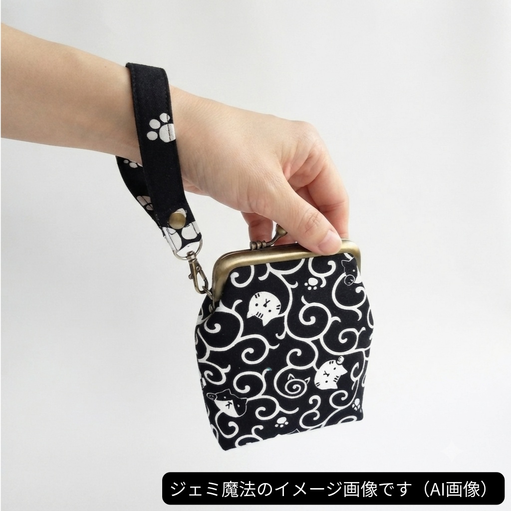 【受注作製/布ひもストラップ】がま口やポーチに!お好みの販売中生地でお作りします。オプションでナスカン選択可(輪:約26〜30cm)。入金後作製、発送まで最大7日。