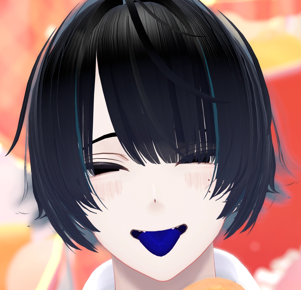 『狛乃専用』 人外口内テクスチャ – 青 –『Free』