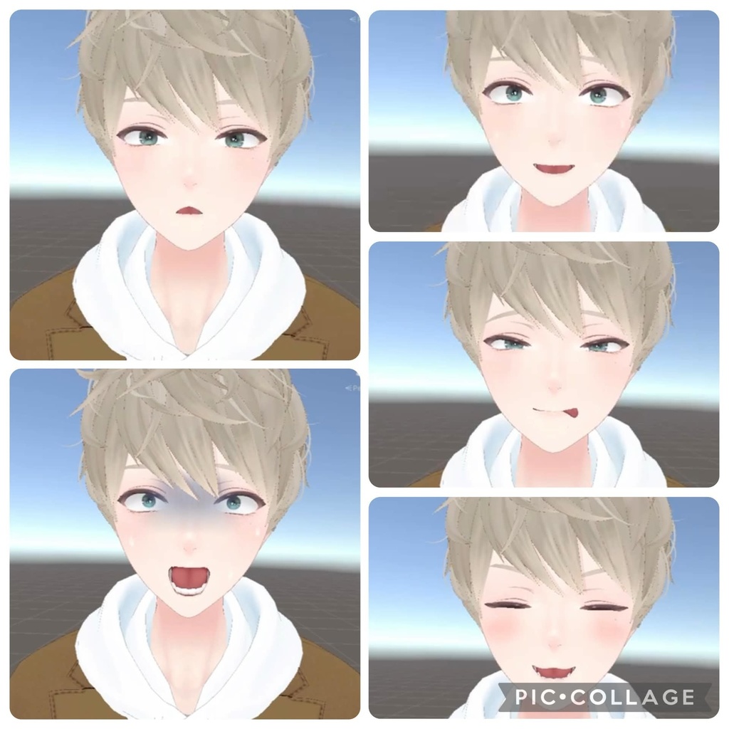 【日瑚(にこ)/Nico 専用】お兄さん顔ブレンドシェイプ【VRChat想定/表情追加】