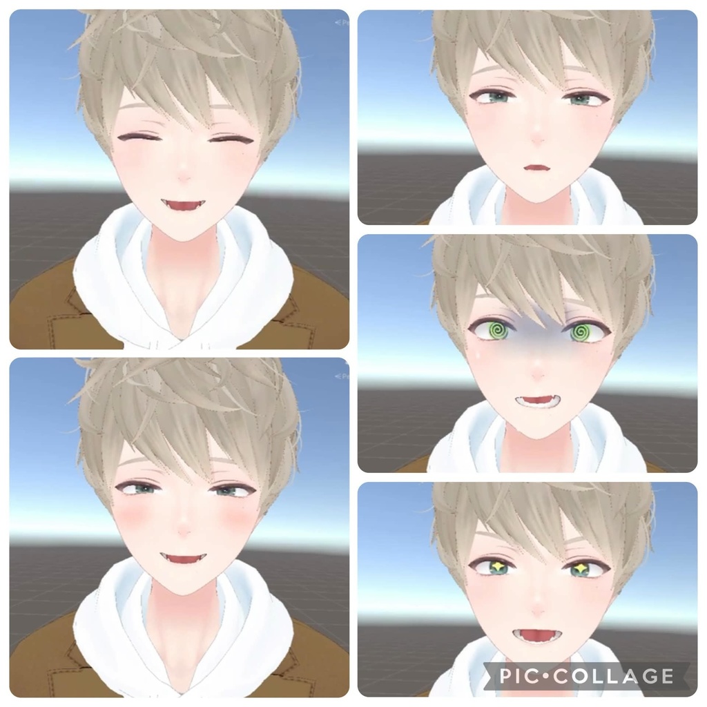 【日瑚(にこ)/Nico 専用】お兄さん顔ブレンドシェイプ【VRChat想定/表情追加】
