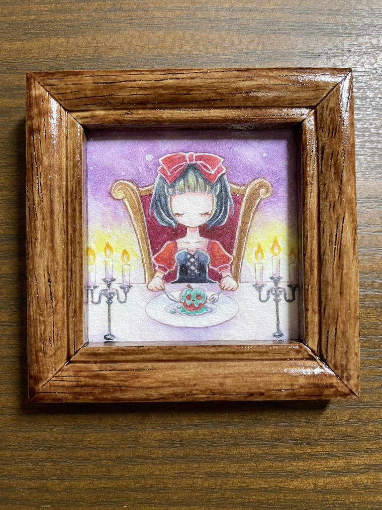 原画「白雪姫」透明水彩画