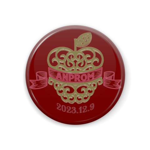 44mmホログラム缶バッチ/レッド【通販用】