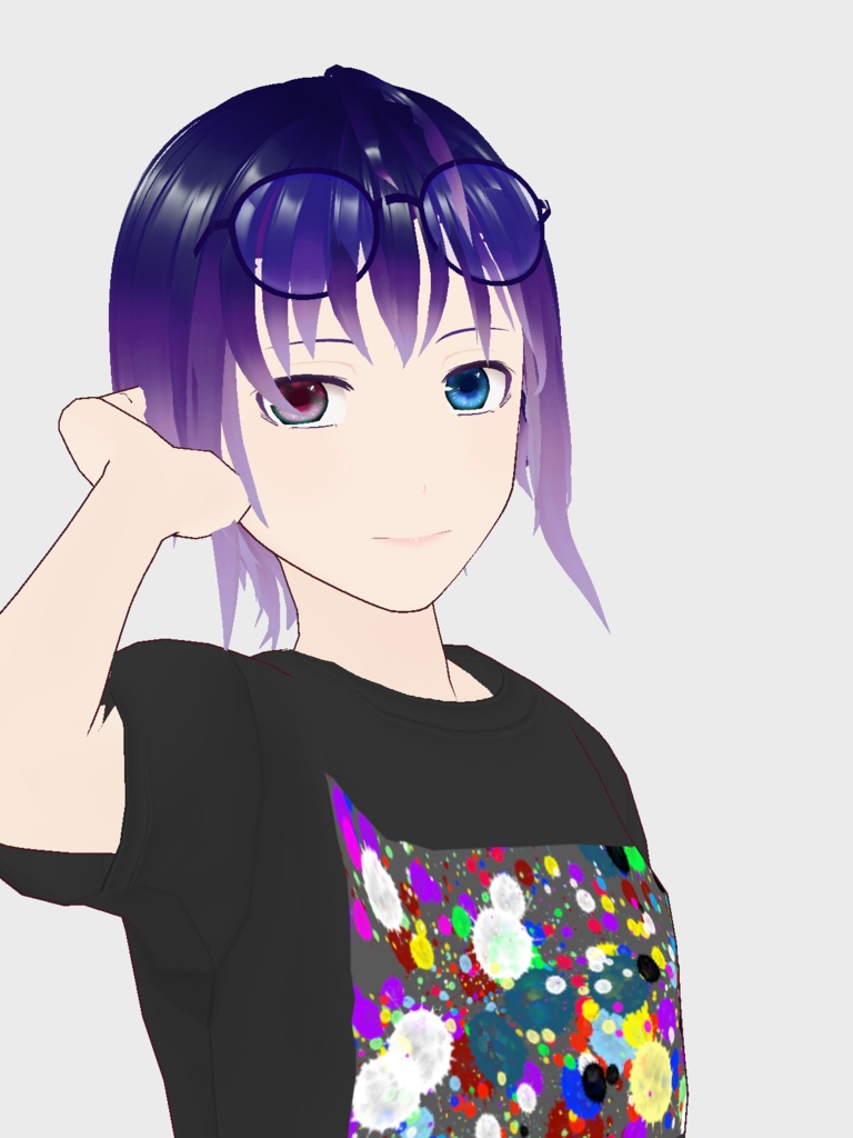 【創作キャラクター】ルイ-Tシャツ VRM/VRoid