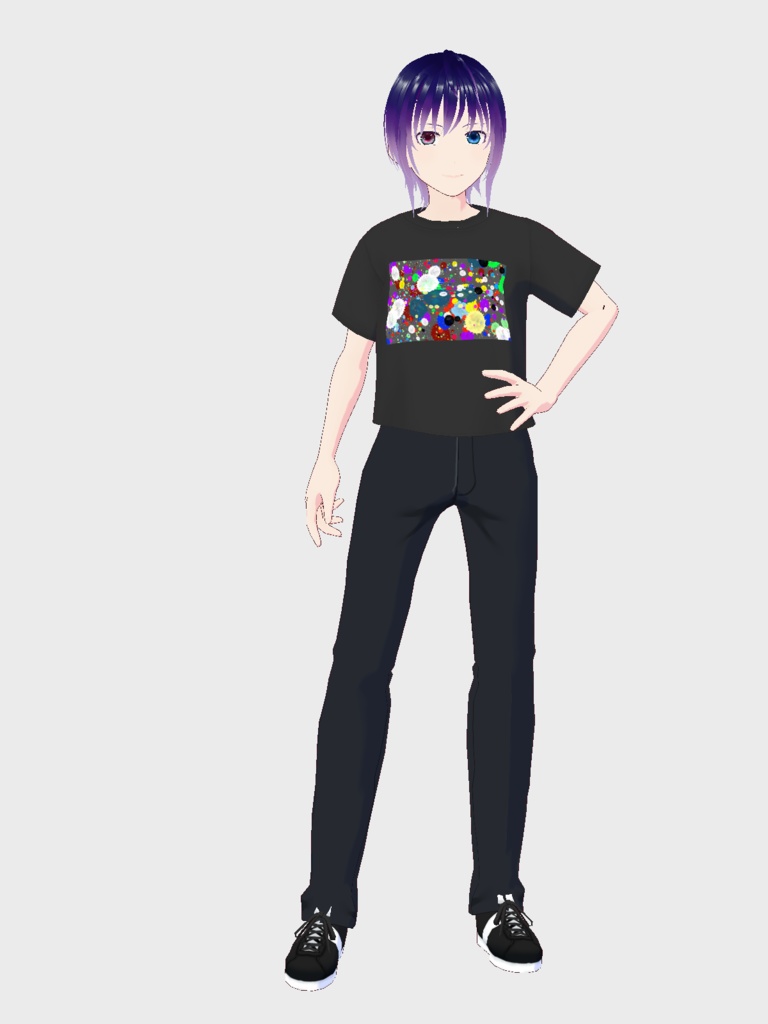 【創作キャラクター】ルイ-Tシャツ VRM/VRoid