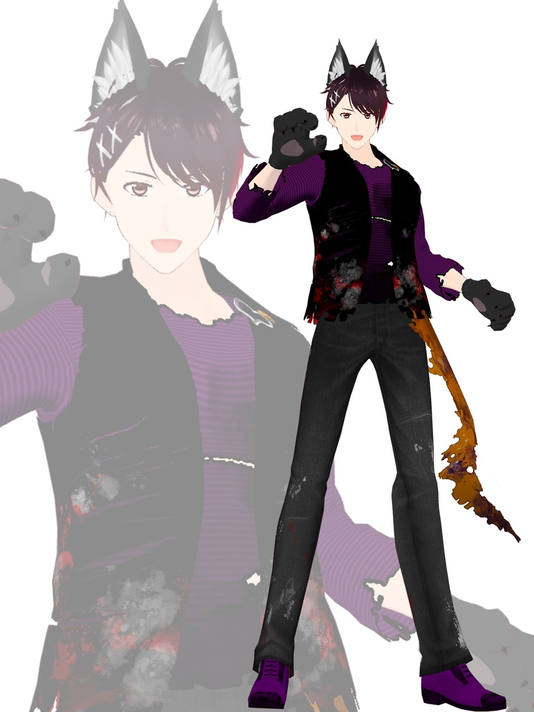 【創作キャラクター】赤坂一真 VRM/VRoid