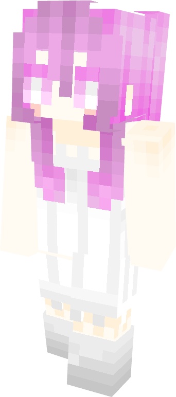 マインクラフトスキン 桜モチーフツインテールの女の子