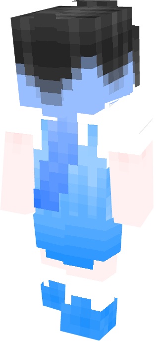 マインクラフトスキン 水色な女の子