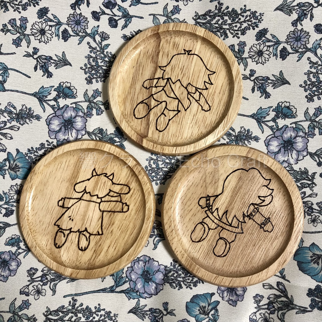 Deltarune「ぺちゃ」コースター(ウッド)Wooden Coaster Splat