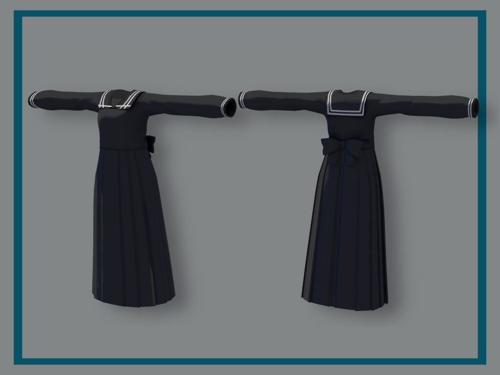 【薄荷用衣装】セーラーワンピ Ver1.1