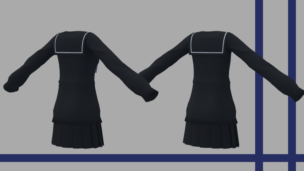 【アノネ用衣装】セーラー服 Ver1.2