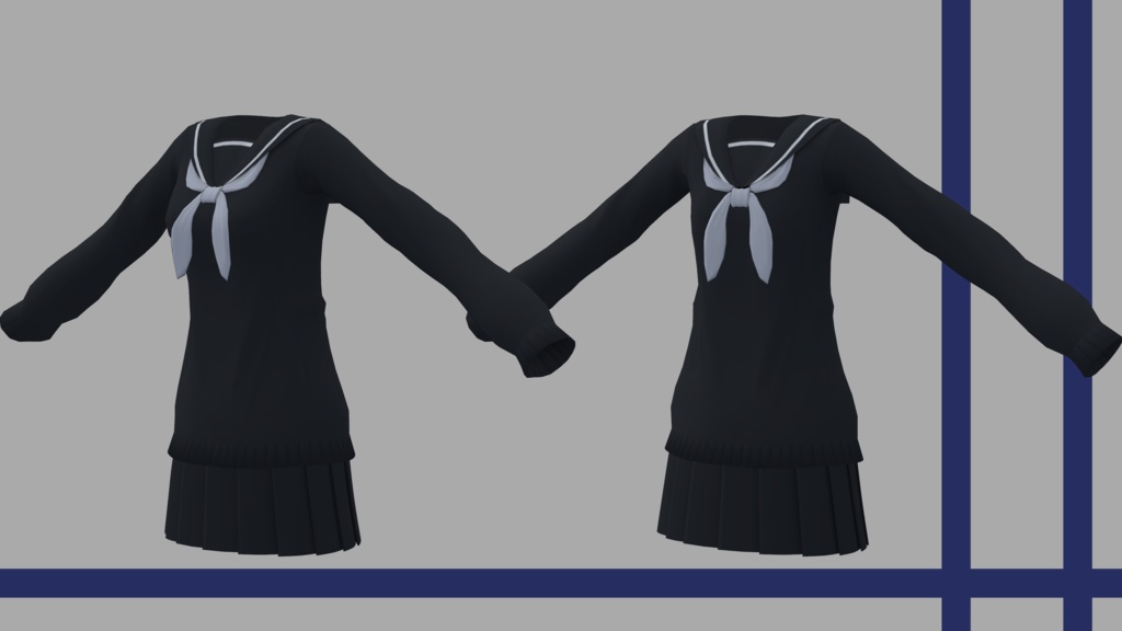 【アノネ用衣装】セーラー服 Ver1.2