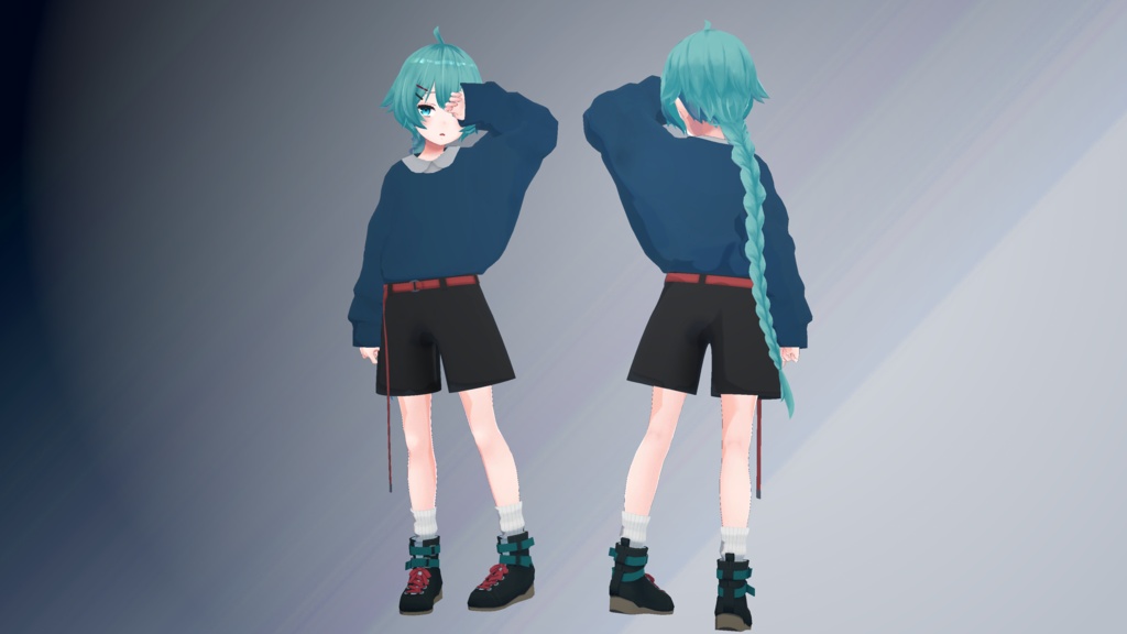 【薄荷用衣装】トレーナーコーデ