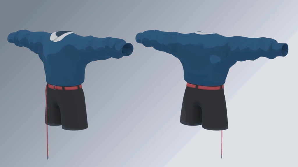 【薄荷用衣装】トレーナーコーデ