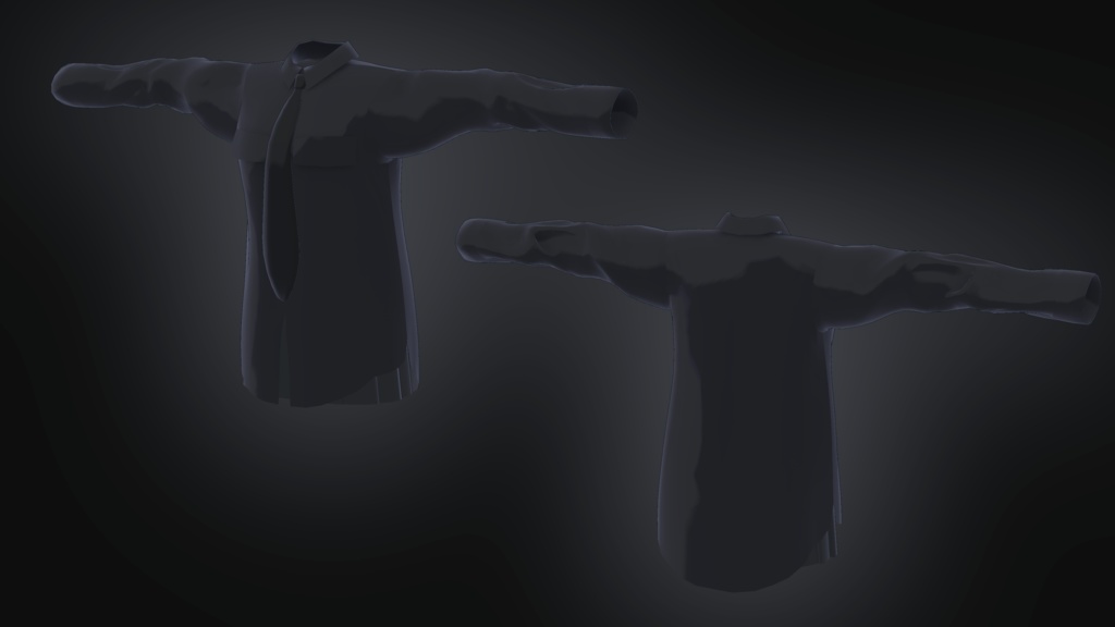 【薄荷用衣装】ロングシャツ+スカート