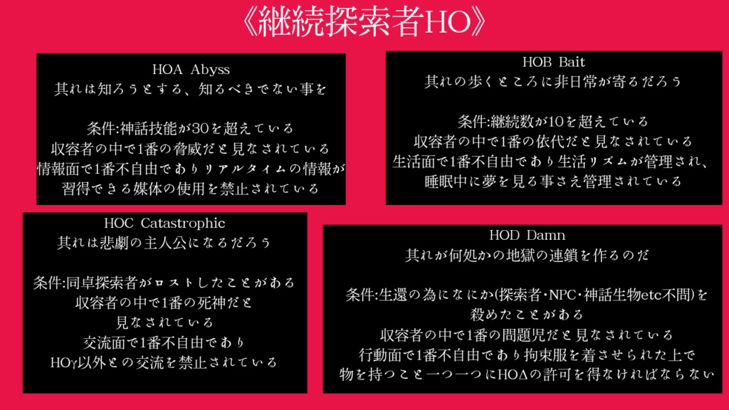 CoCシナリオ 絶対日常保全会社HAIZYO