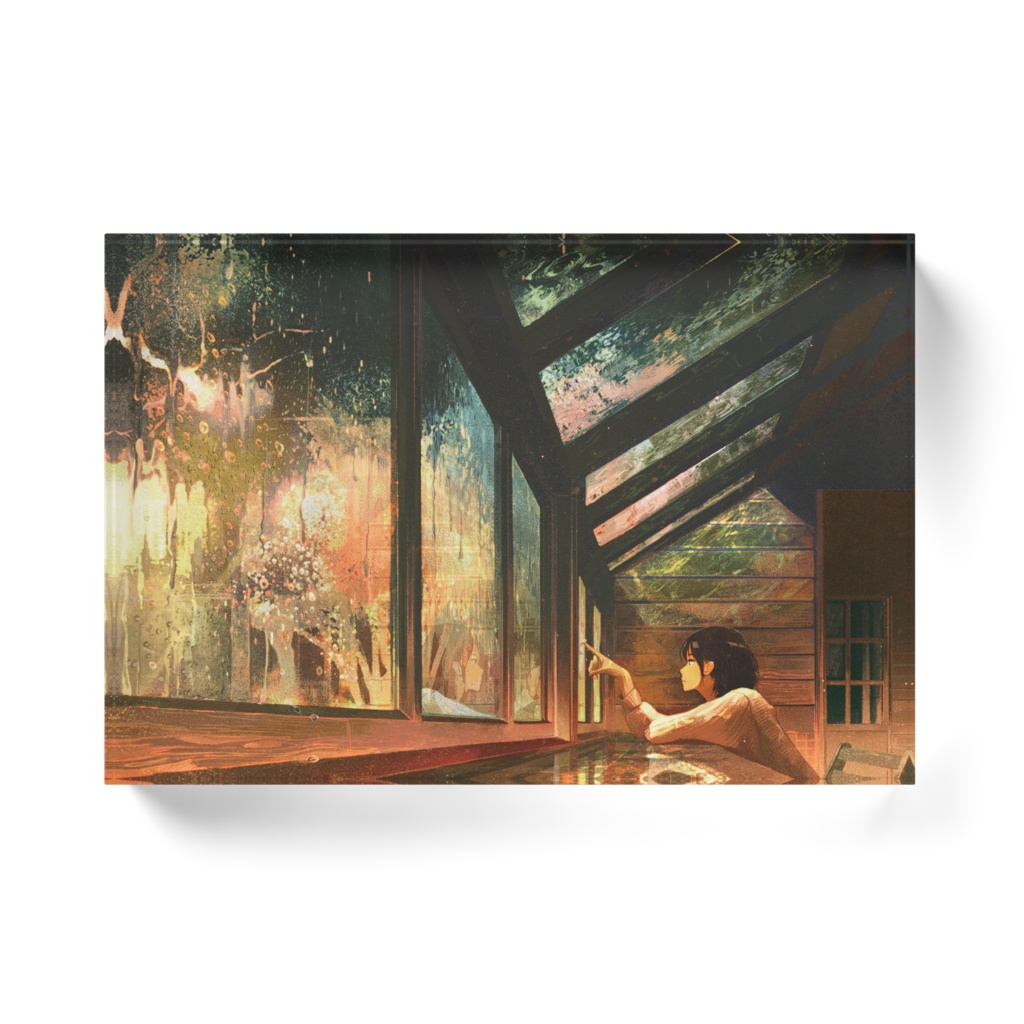 色の降る日 アクリルブロック