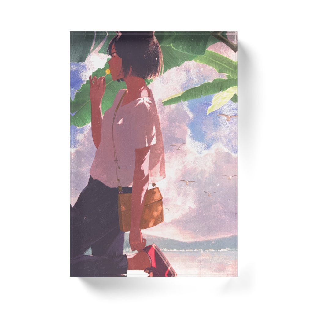 靴に残した夏の感触 アクリルブロック