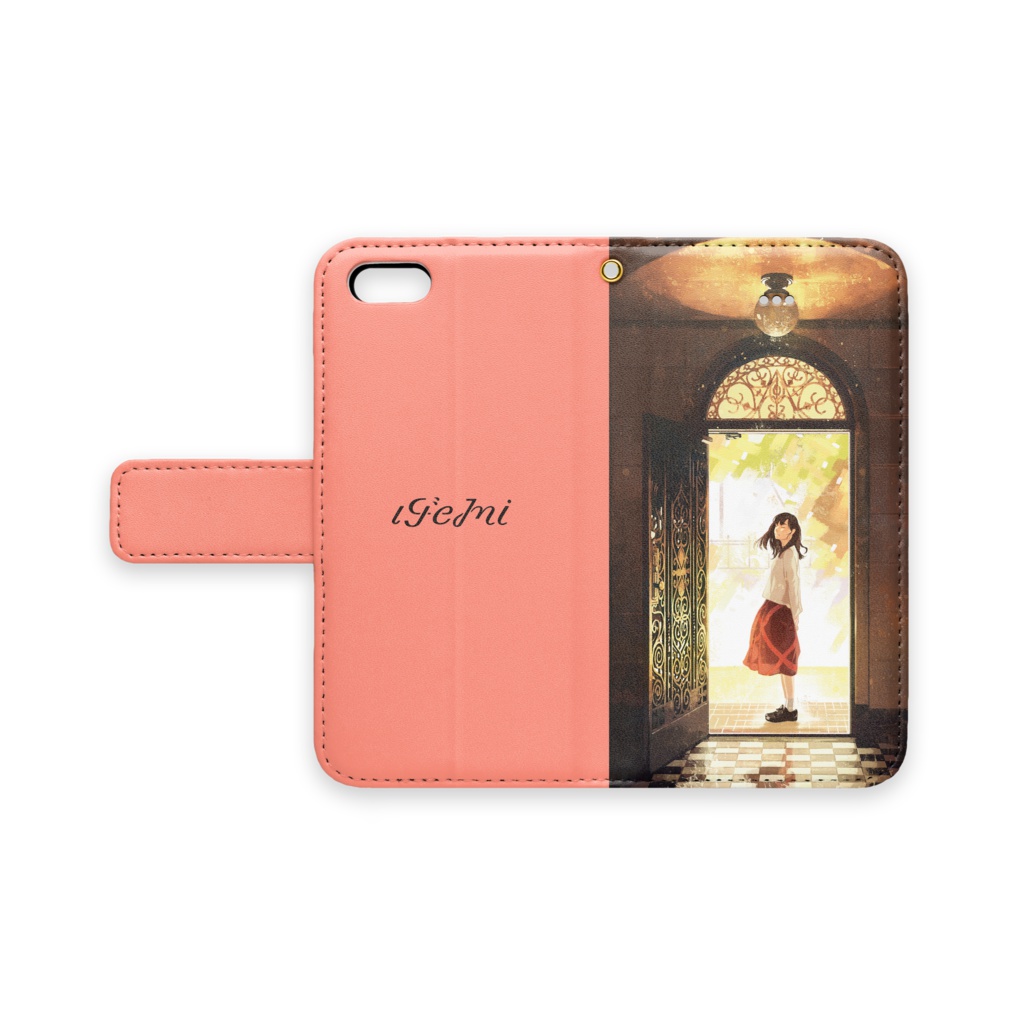 「風と装飾」手帳型iPhoneケース