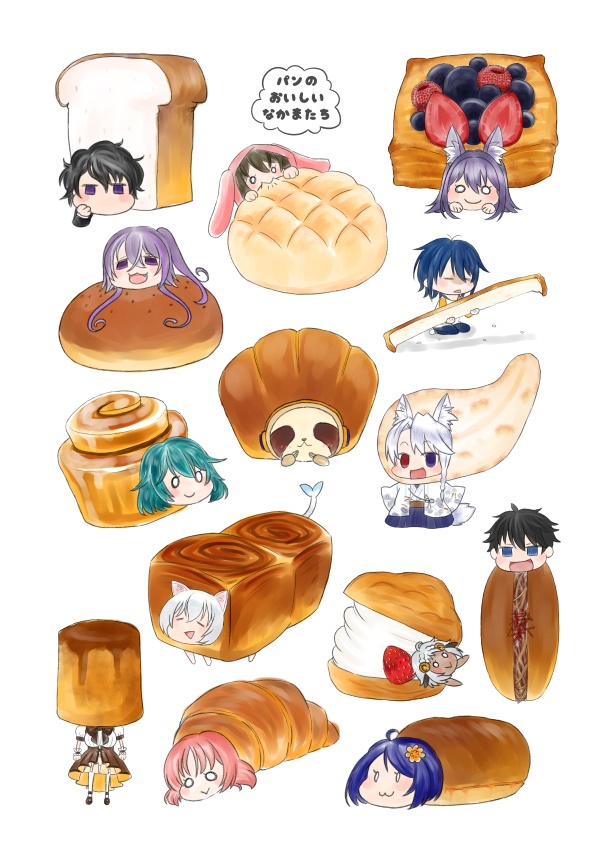 パンのおいしいなかまたちシール