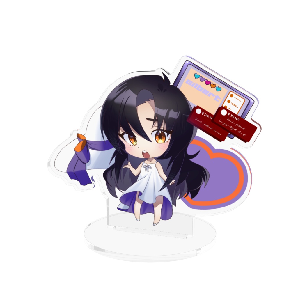 白ワンピギルバートアクリルフィギュア