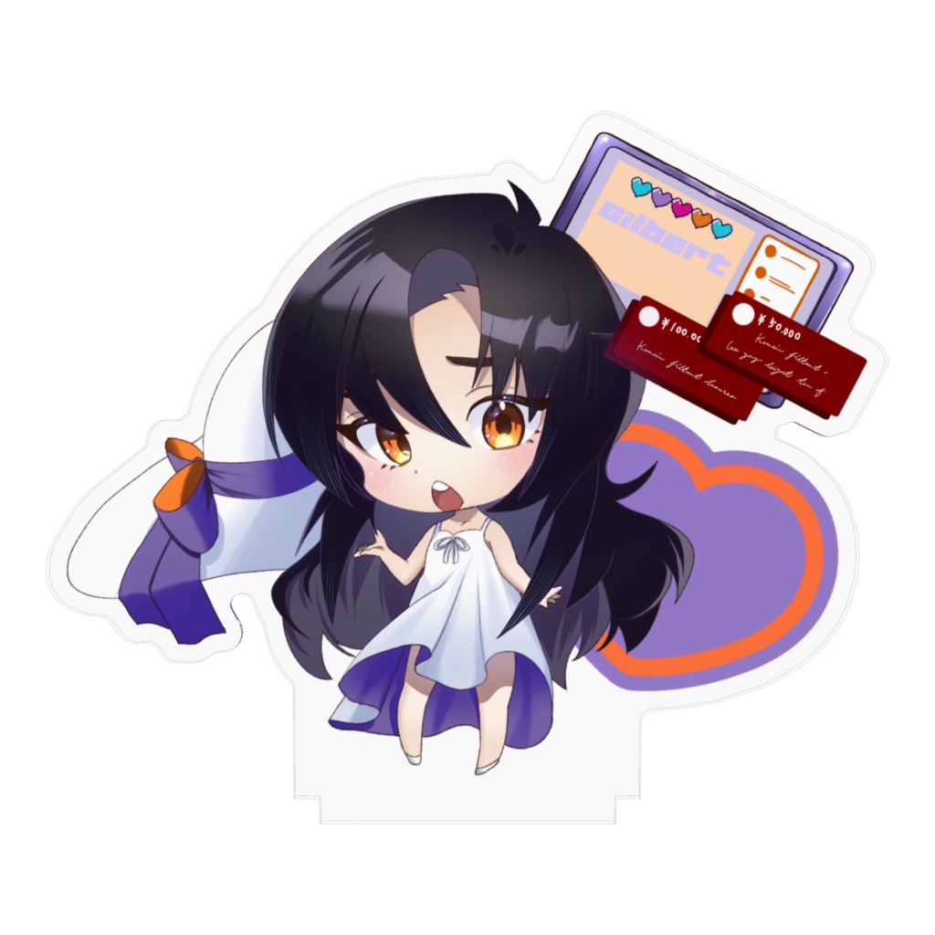 白ワンピギルバートアクリルフィギュア