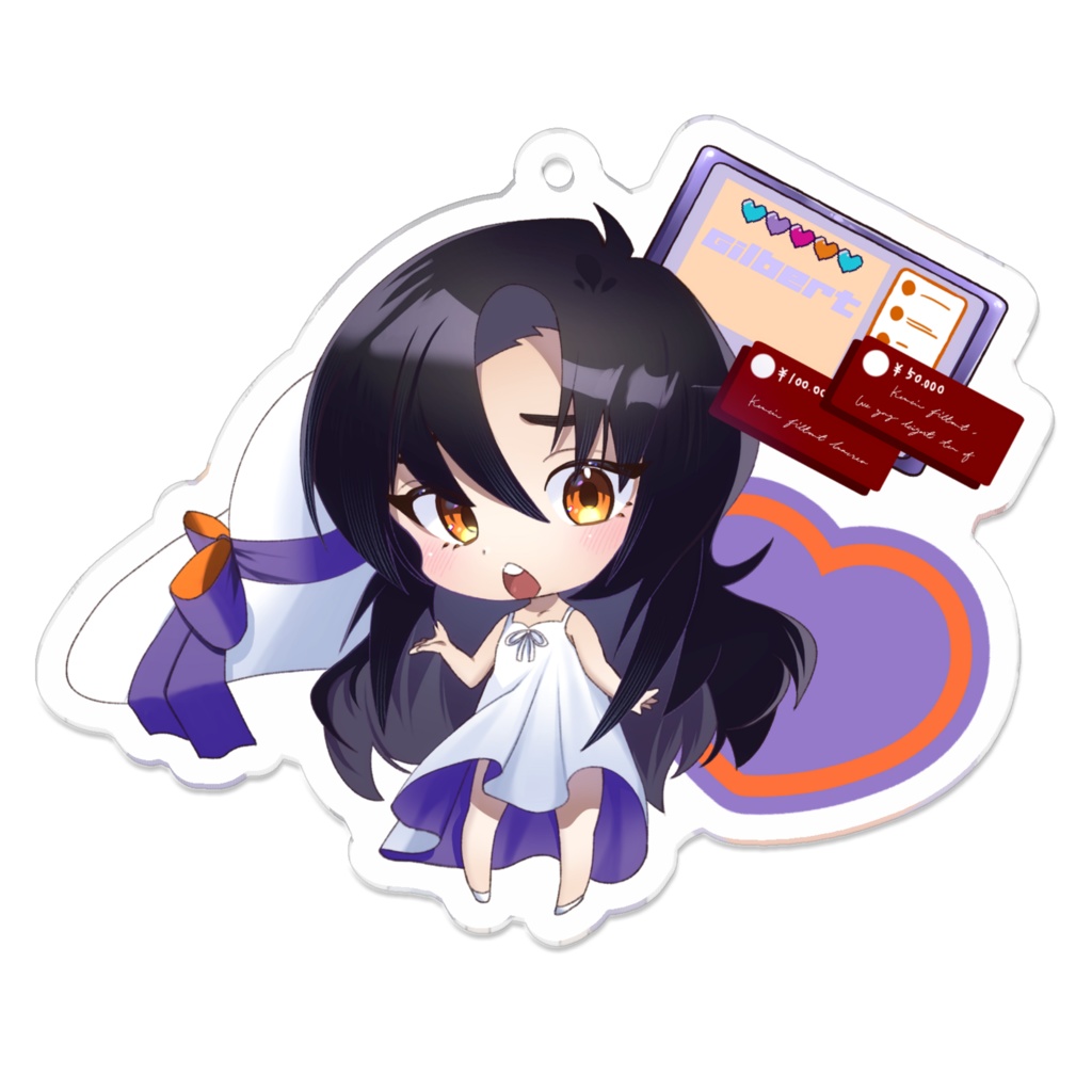 白ワンピギルバートアクキー