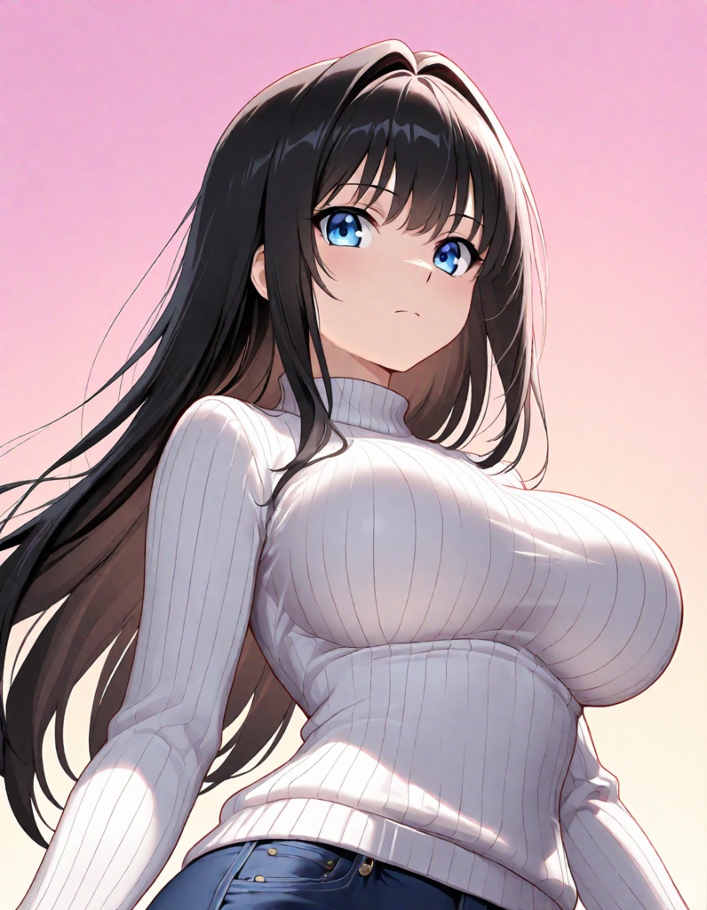 【R15】セーター着衣巨乳オリキャラCG集【120枚】