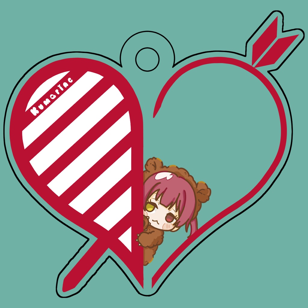 クマリンのアクリルキーホルダー(春毛Ver)